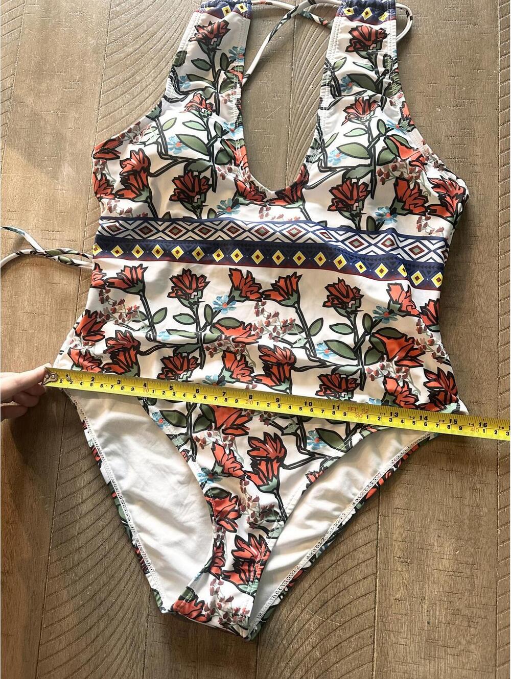NWT CUPSHE Spring Blossoms Print One-piece Swimsuit Women’s Medium - Picture 10 of 12